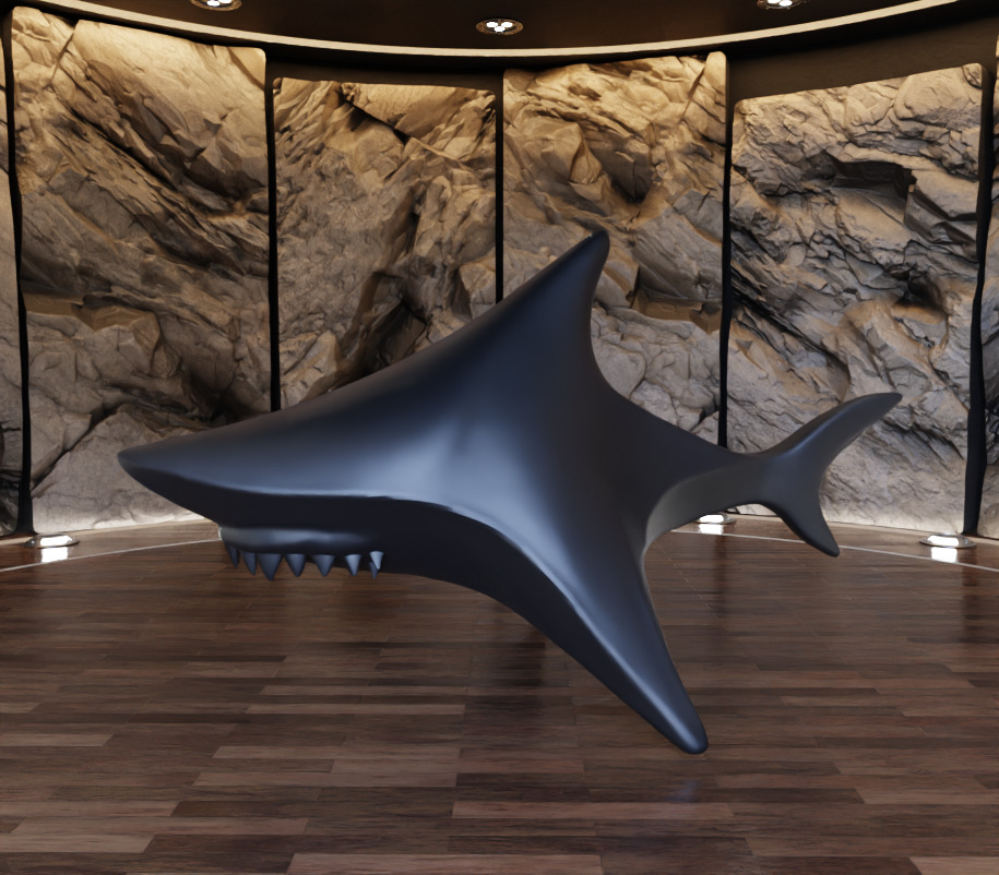 Shark Creature Figure Fan Art Toy 3D print model_11