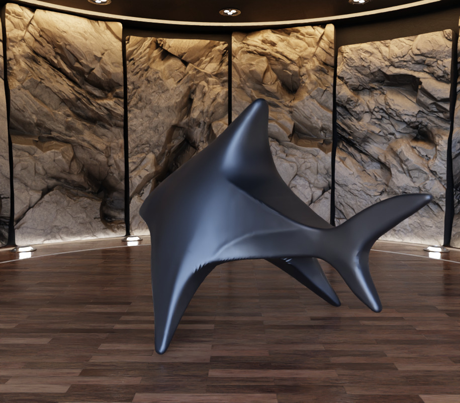 Shark Creature Figure Fan Art Toy 3D print model_9