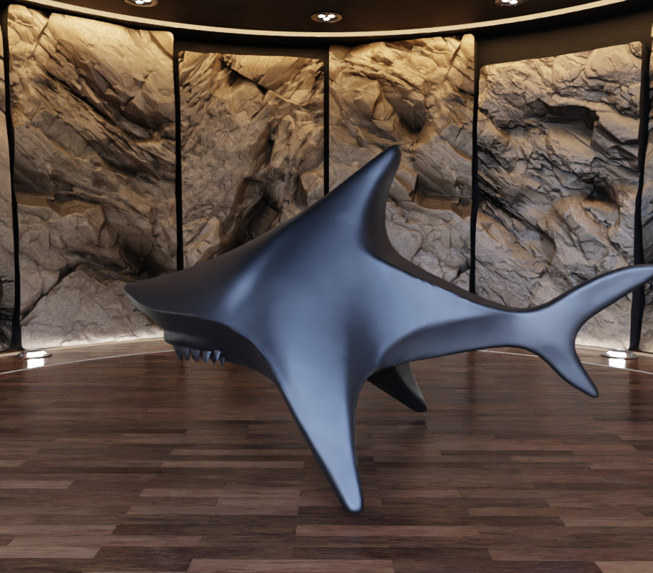 Shark Creature Figure Fan Art Toy 3D print model_10