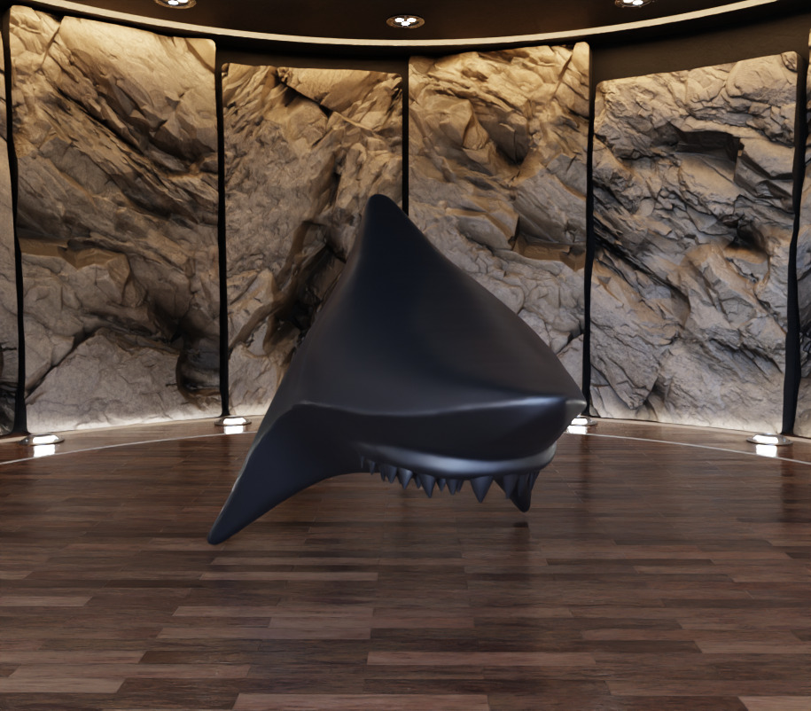 Shark Creature Figure Fan Art Toy 3D print model_3