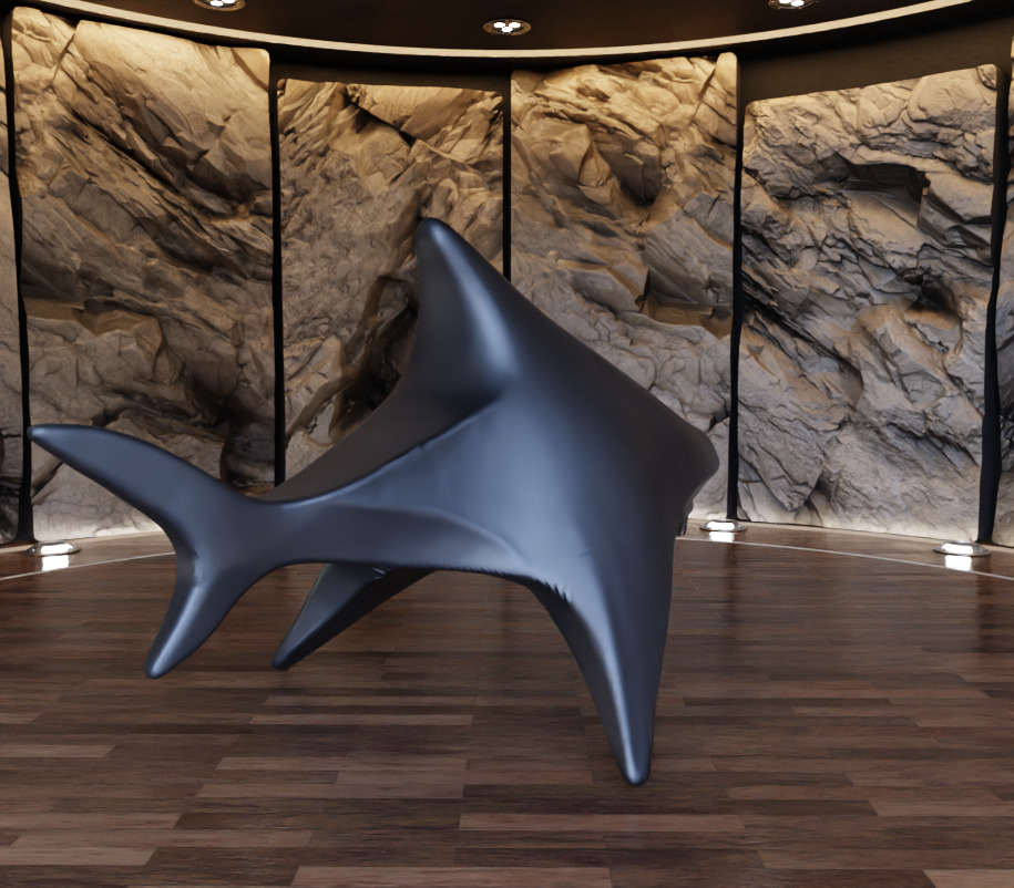 Shark Creature Figure Fan Art Toy 3D print model_7