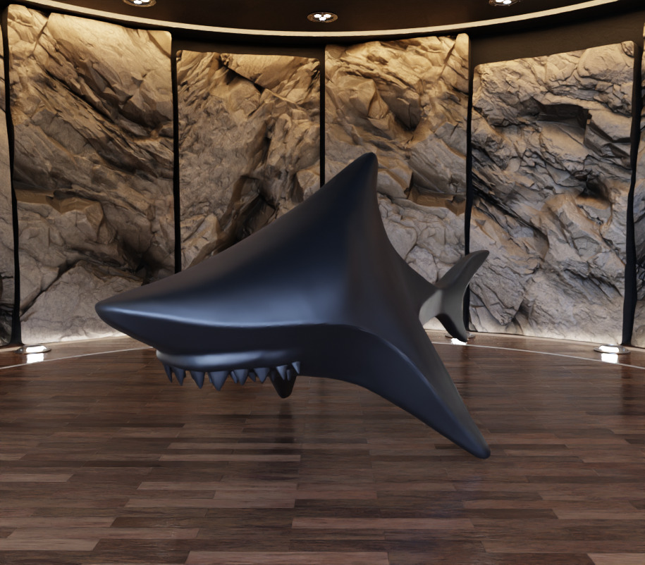 Shark Creature Figure Fan Art Toy 3D print model_12