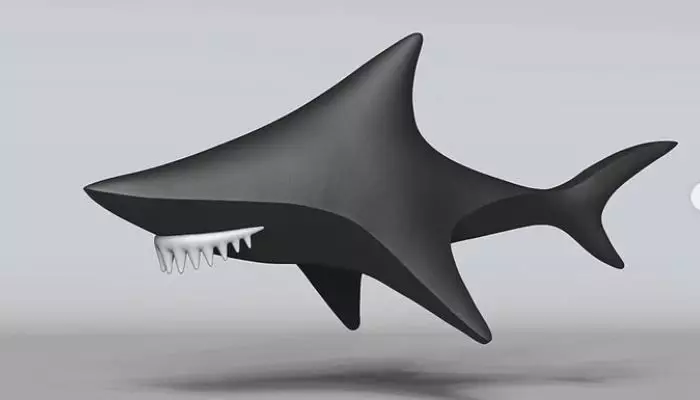 Shark Creature Figure Fan Art Toy 3D print model_0