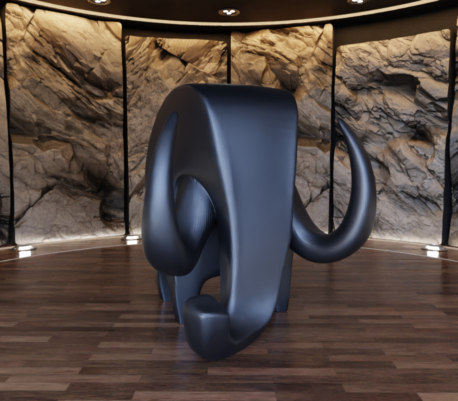 Elephant Creature Figure Fan Art Toy 3D print model_3