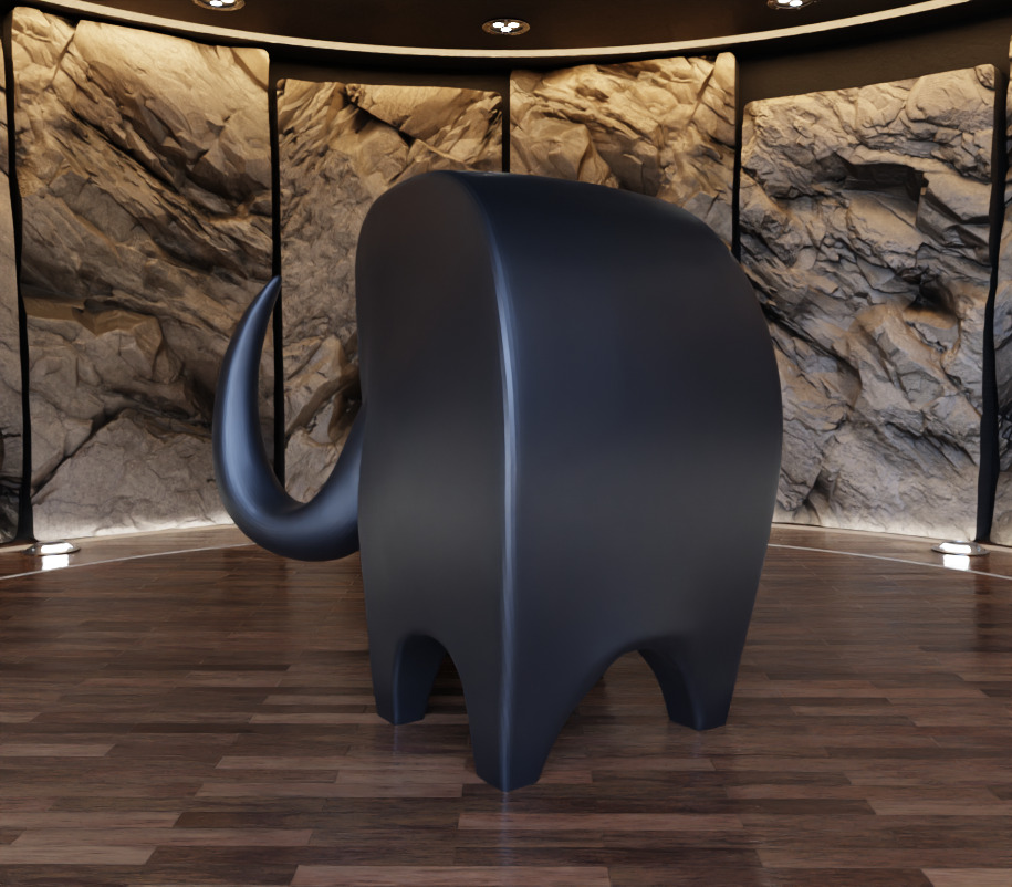 Elephant Creature Figure Fan Art Toy 3D print model_9