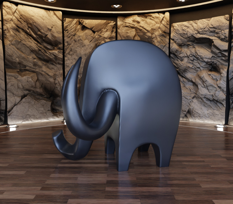 Elephant Creature Figure Fan Art Toy 3D print model_11
