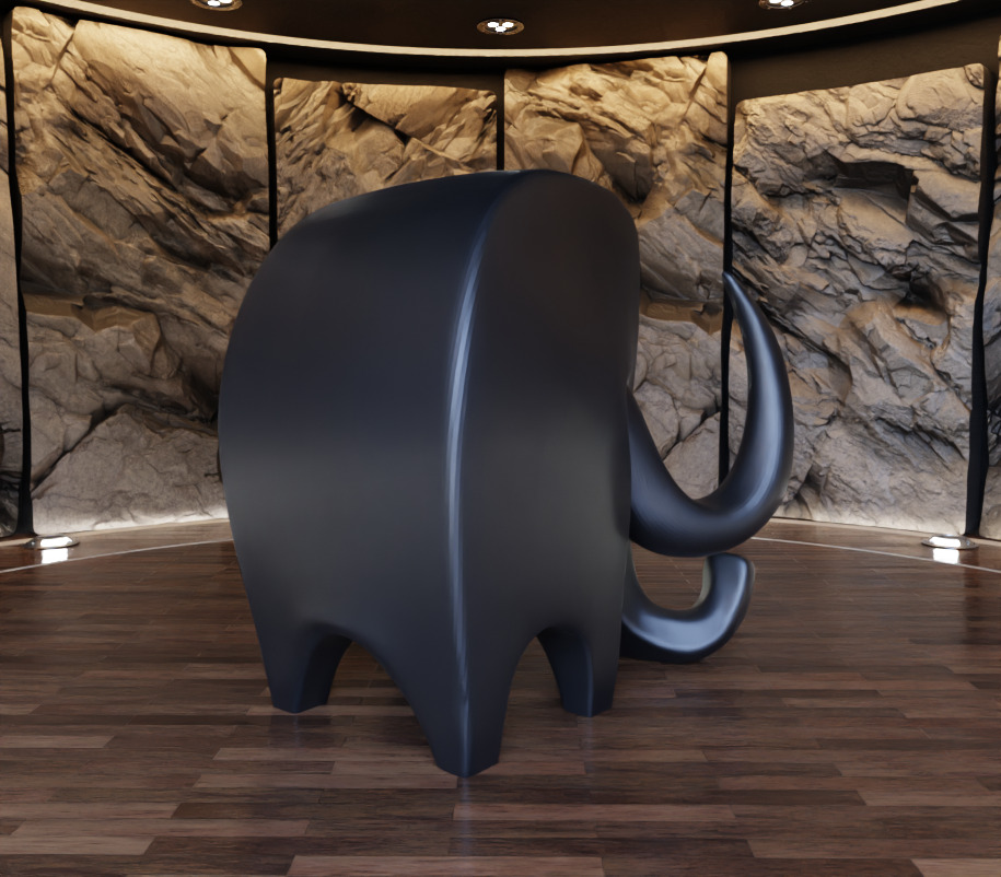 Elephant Creature Figure Fan Art Toy 3D print model_7