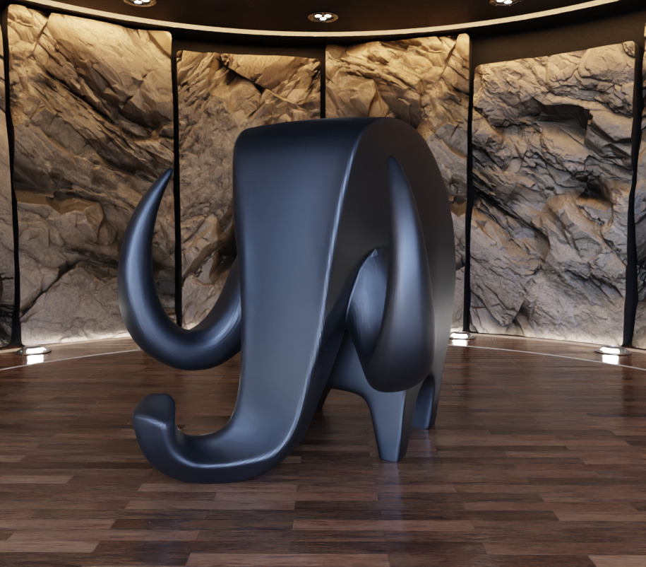 Elephant Creature Figure Fan Art Toy 3D print model_13