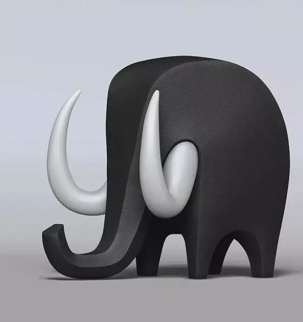 Elephant Creature Figure Fan Art Toy 3D print model_0