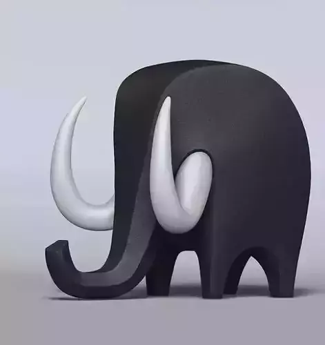 Elephant Creature Figure Fan Art Toy 