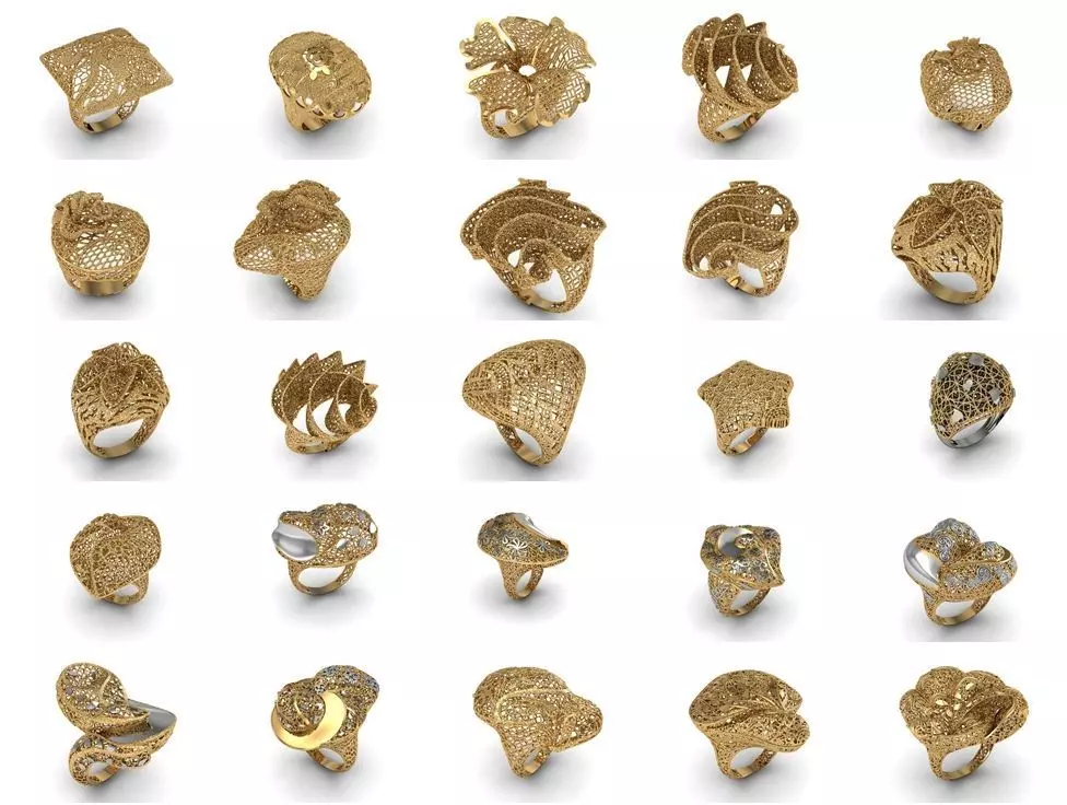 24 Jali Rings 3D print model_0