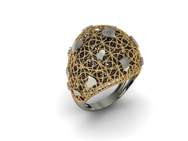 24 Jali Rings 3D print model_15