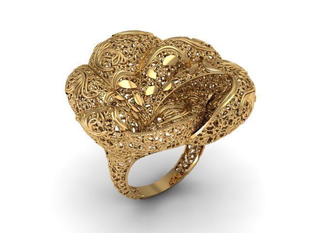 24 Jali Rings 3D print model_25