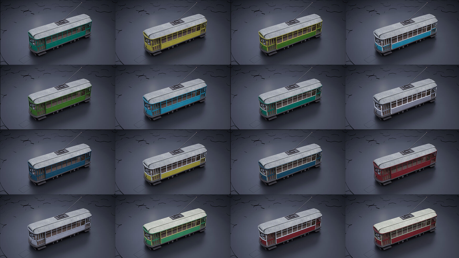 Old Tram 3D model_2