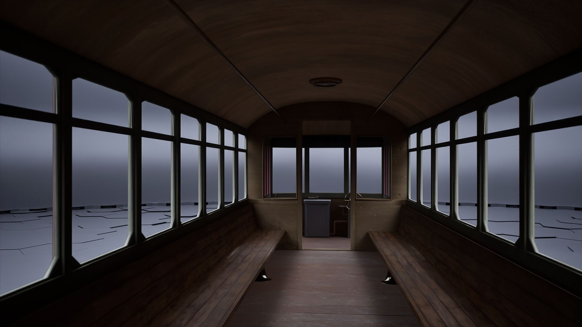 Old Tram 3D model_13