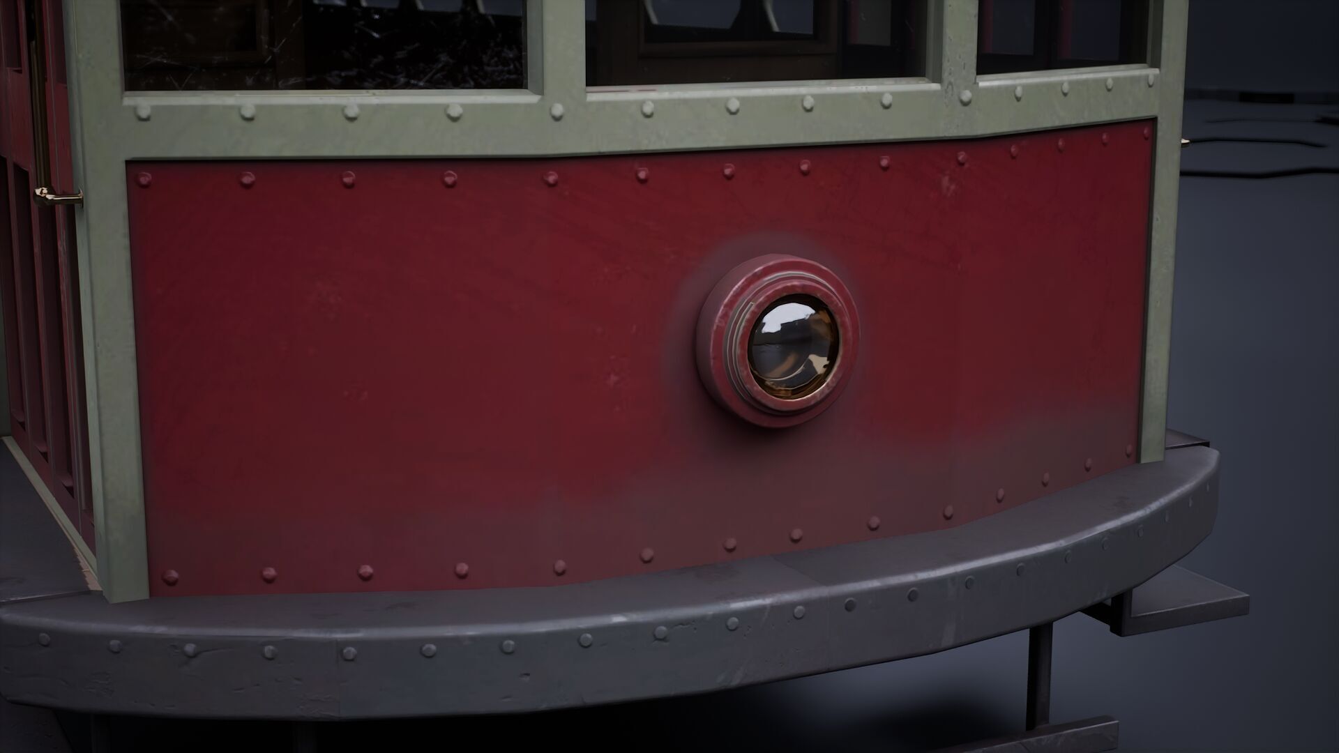 Old Tram 3D model_8