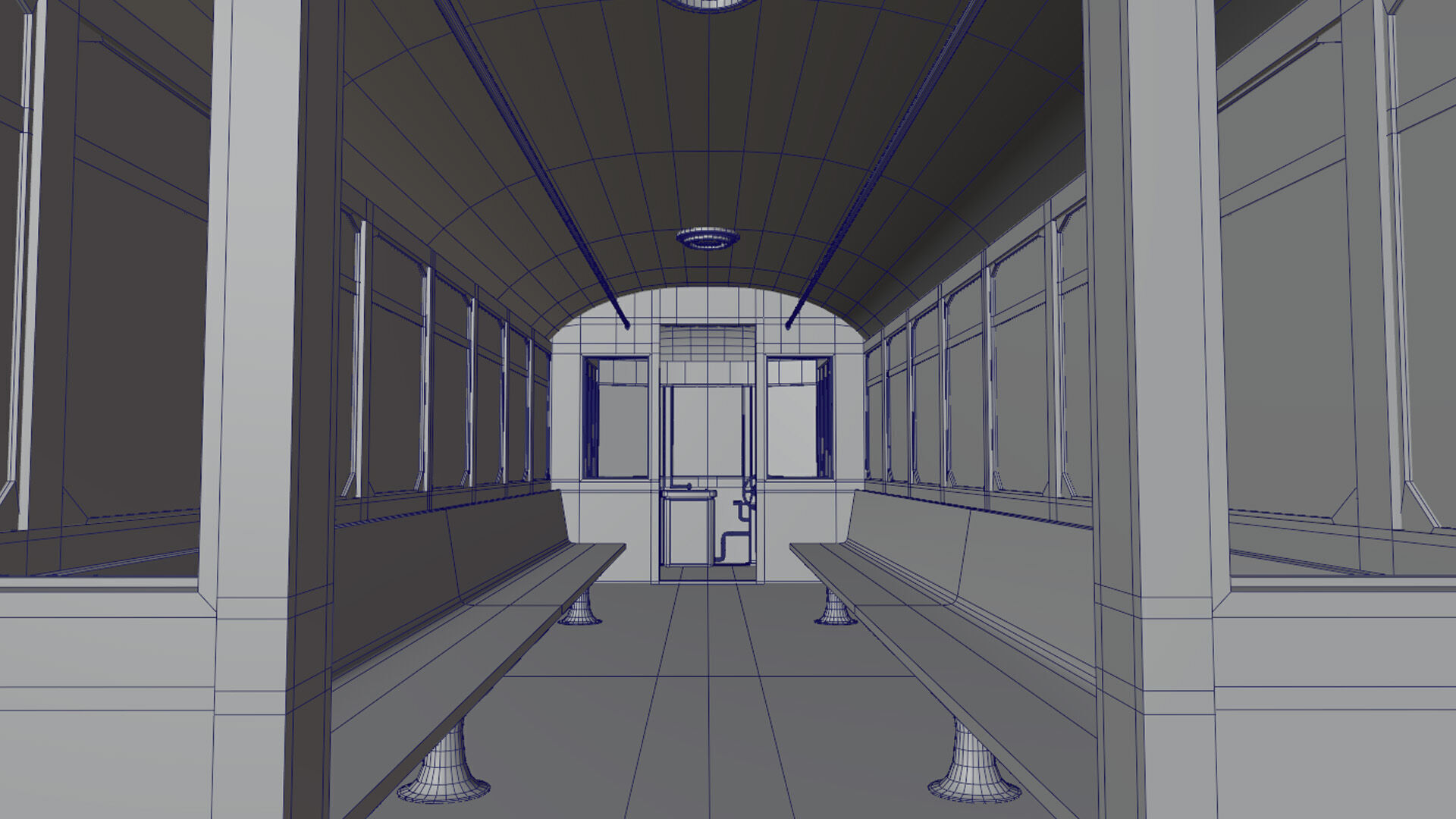 Old Tram 3D model_17