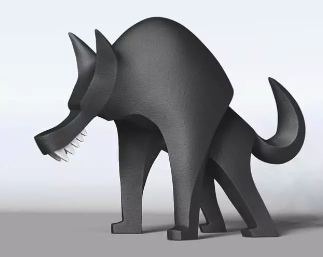 Wolf Beast Creature Figure Fan Art Toy 3D print model
