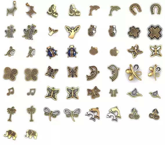 25 Mini Pendants 3dm