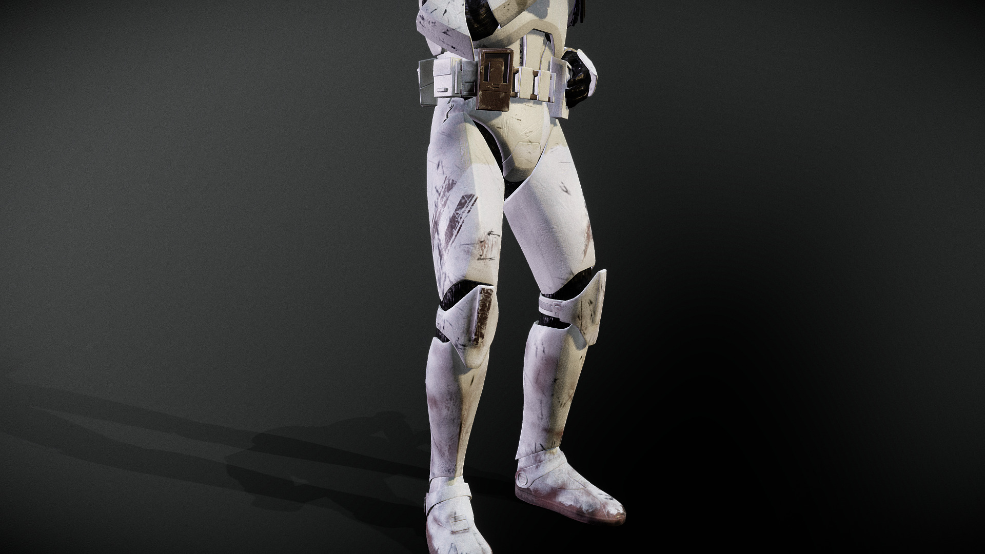 Clone AT-TE gunner Low-poly 3D model_5