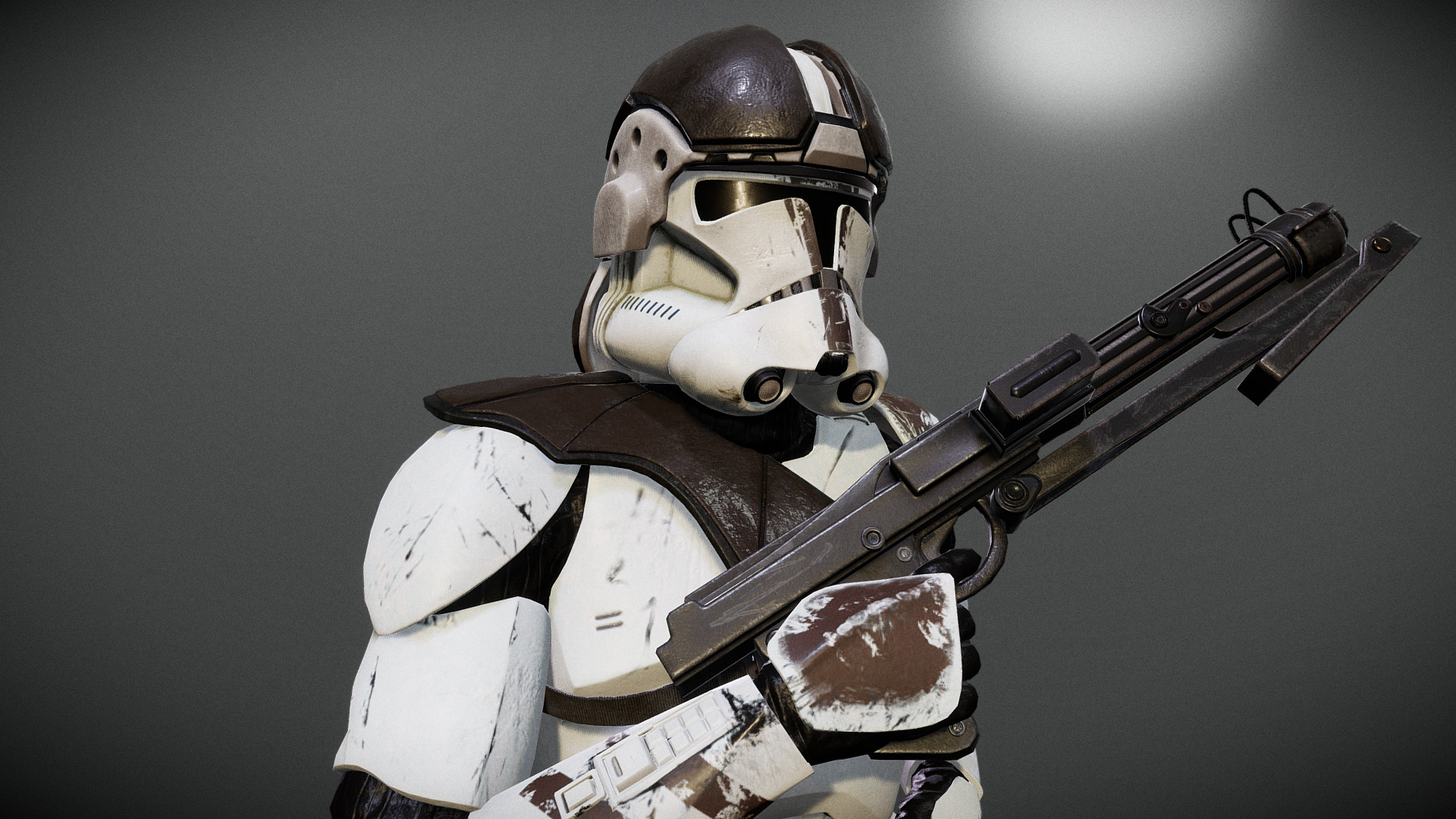 Clone AT-TE gunner Low-poly 3D model_2