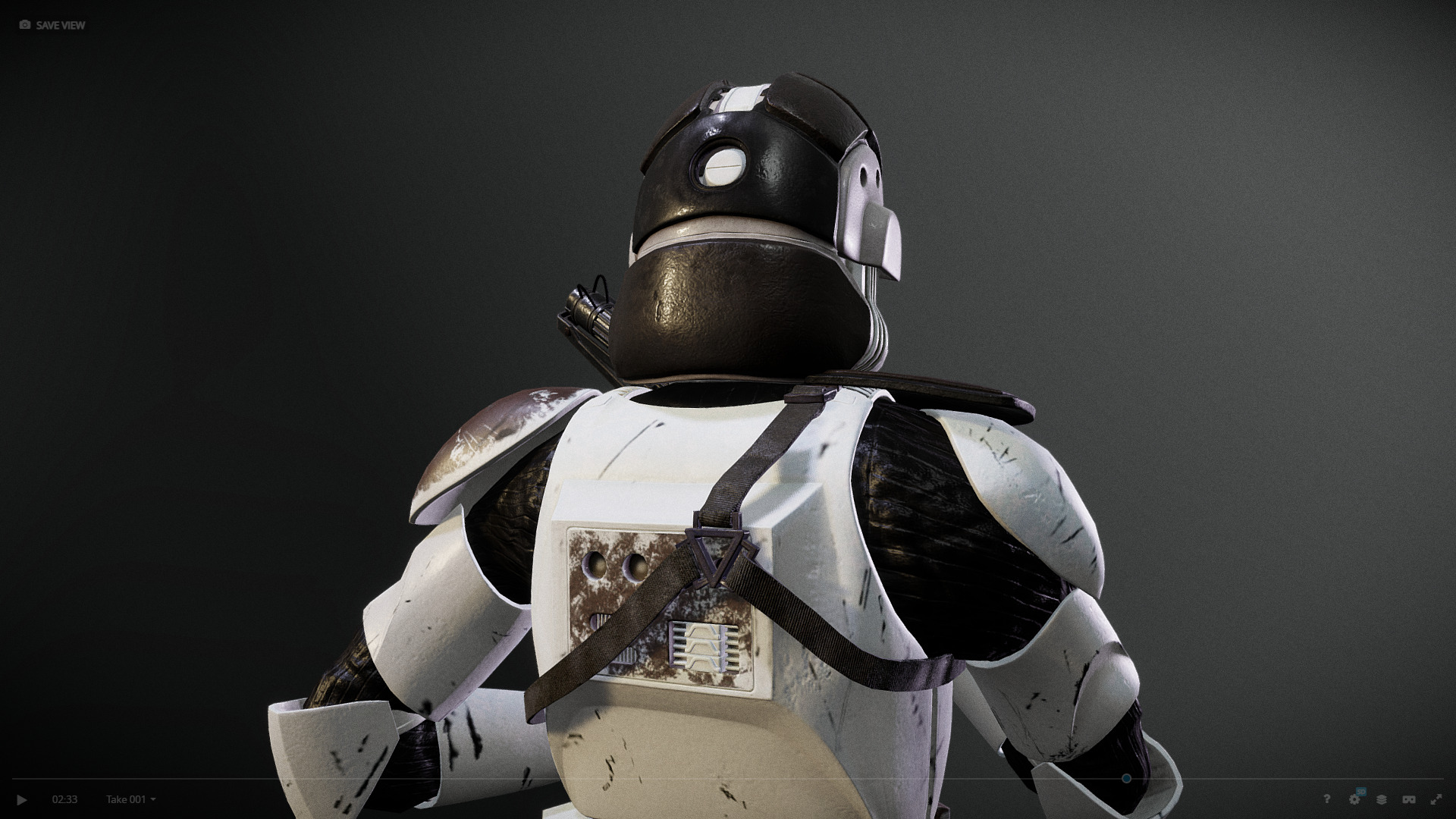 Clone AT-TE gunner Low-poly 3D model_3