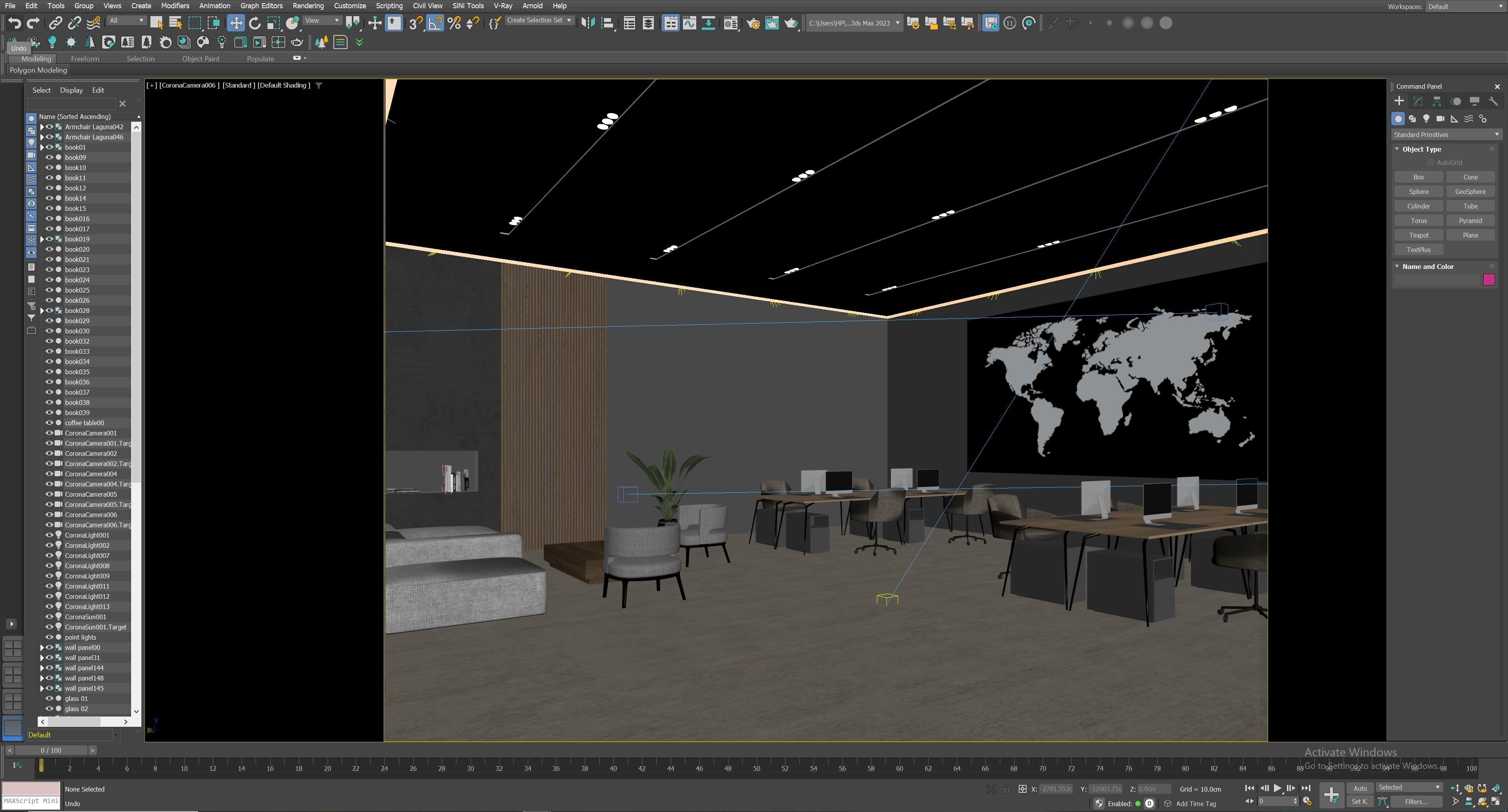 interior scene office 07 3D model_12