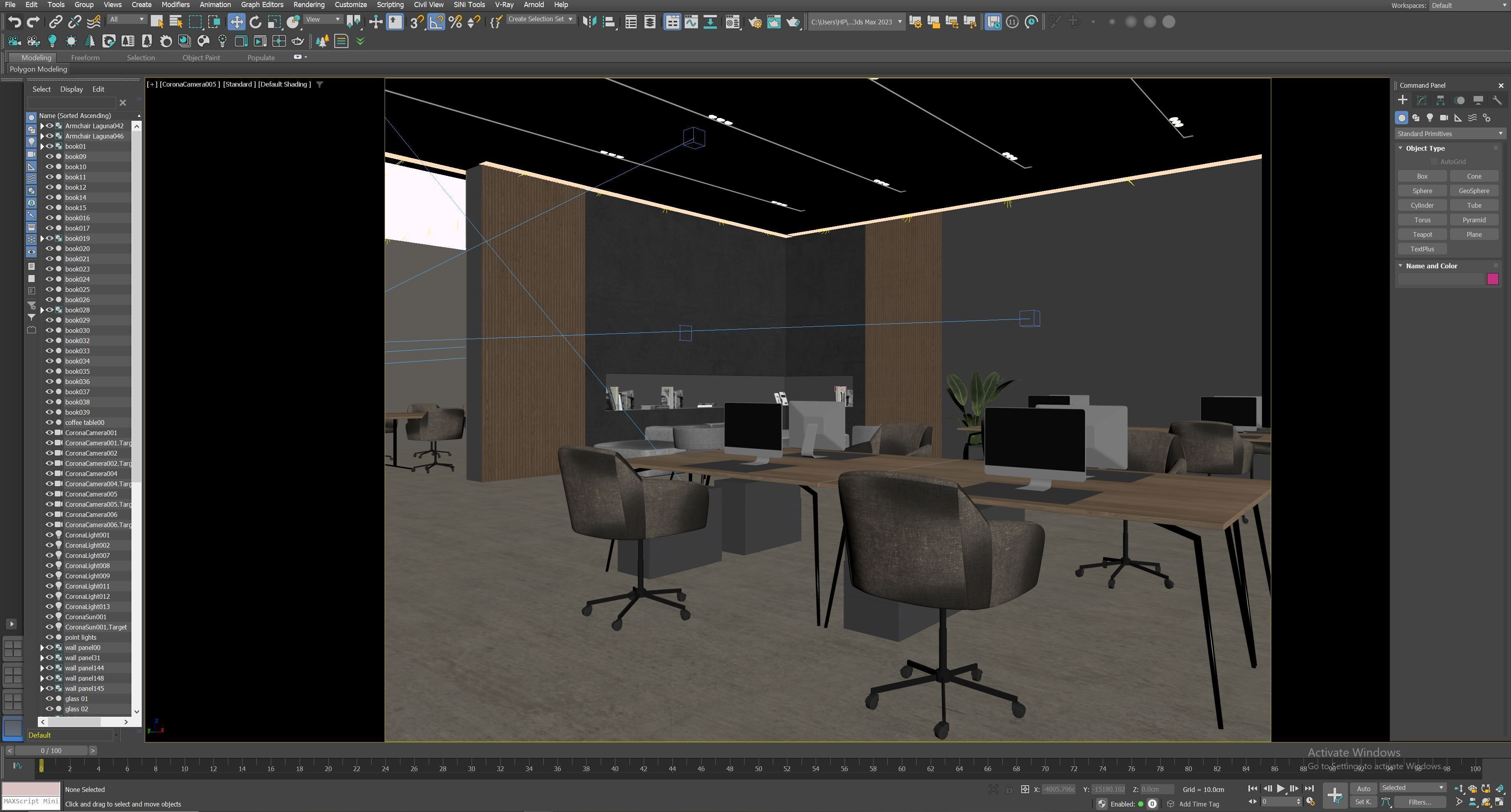 interior scene office 07 3D model_11