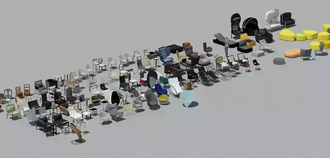 free chairs set 1 - 130 items