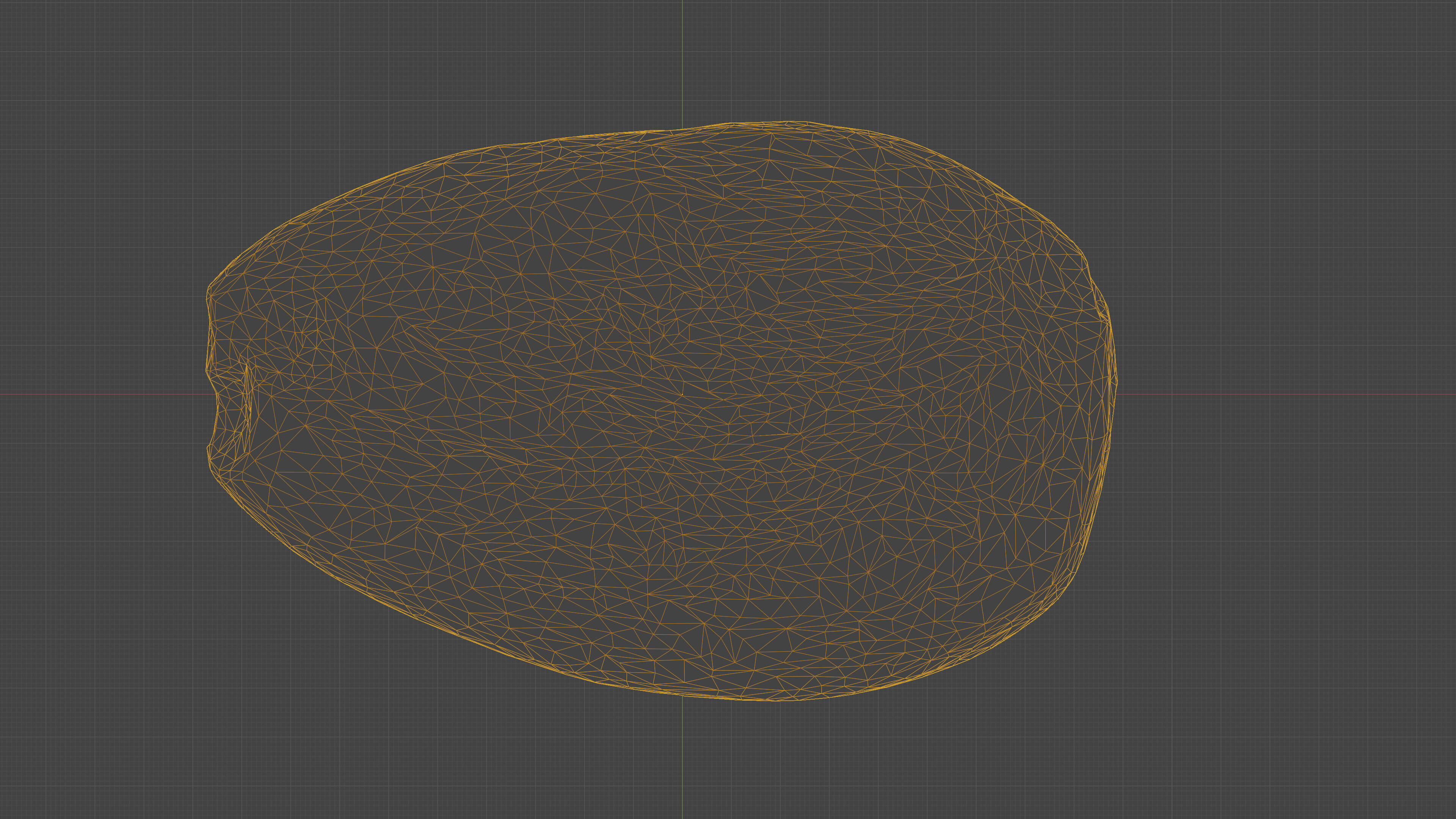 Scanned almond nut Low-poly 3D model_28