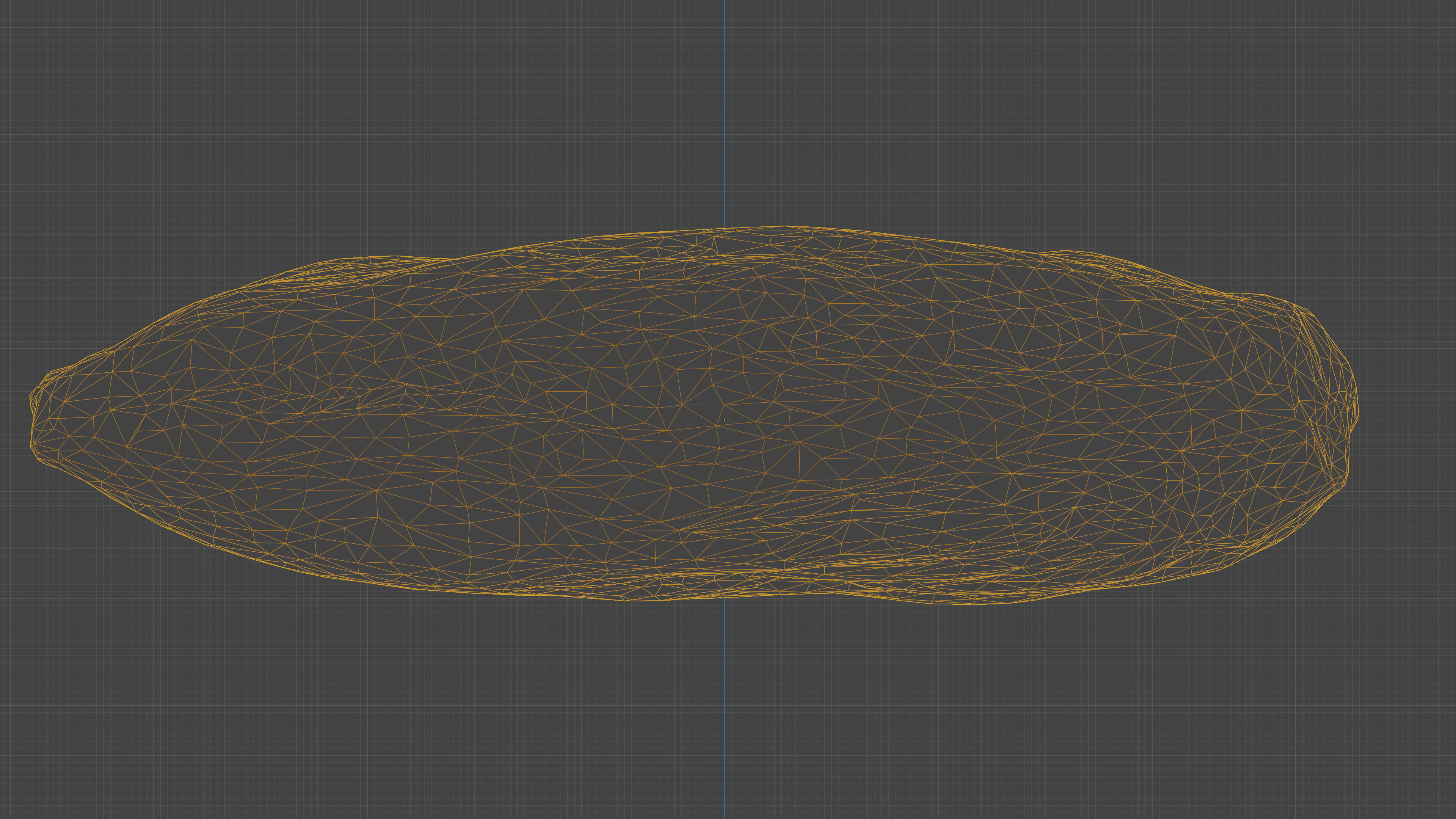 Scanned almond nut Low-poly 3D model_29