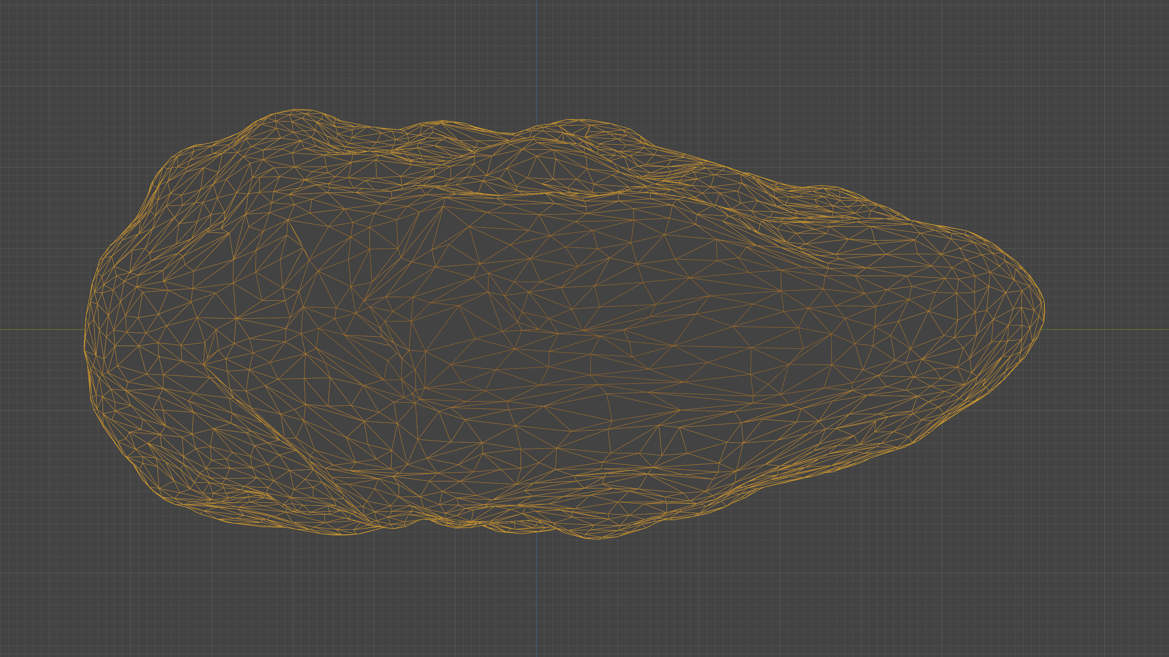 Scanned almond nut Low-poly 3D model_31