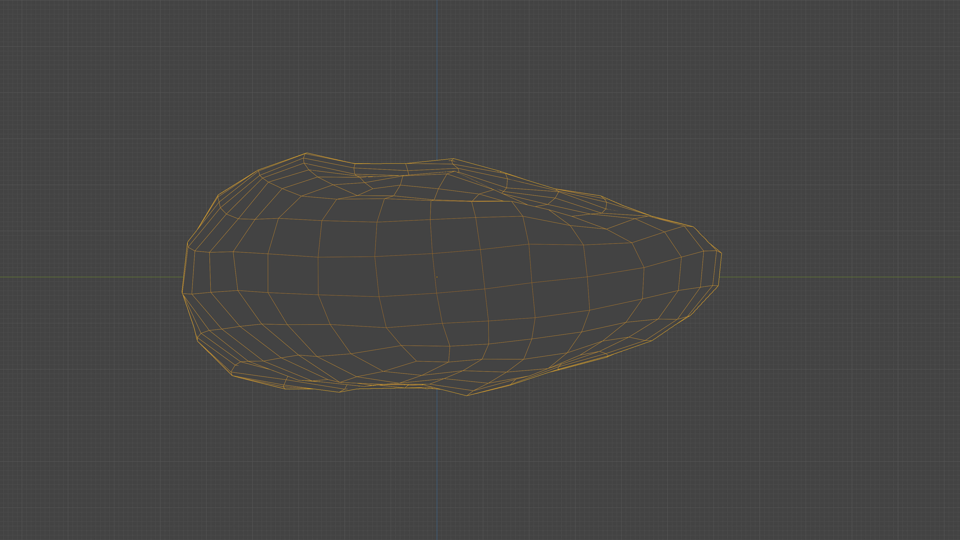 Scanned almond nut Low-poly 3D model_24