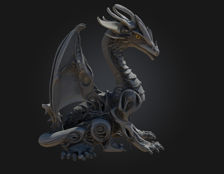 Ebonsteel Guardian 3D print model_7