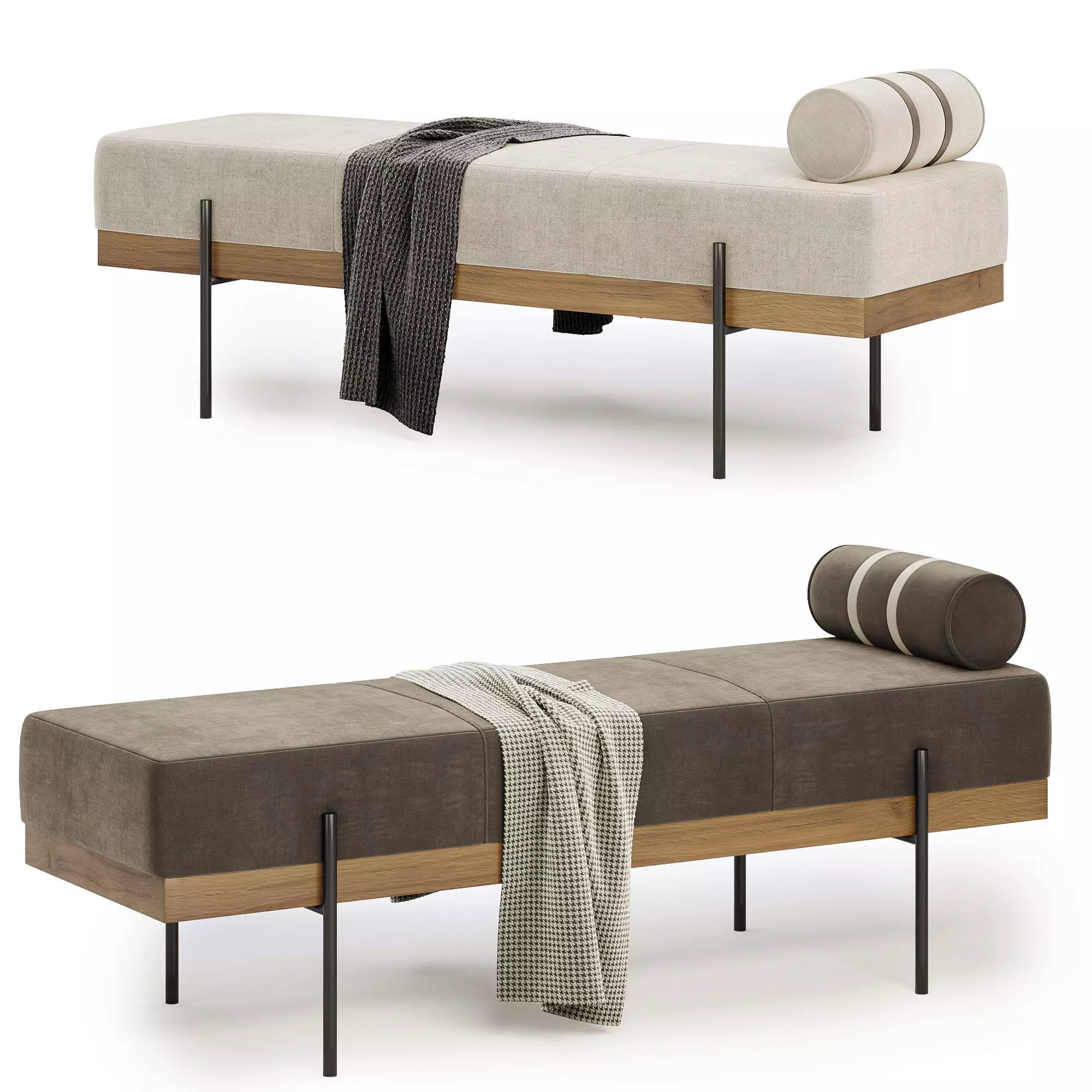 Leary Bench 3D model_0