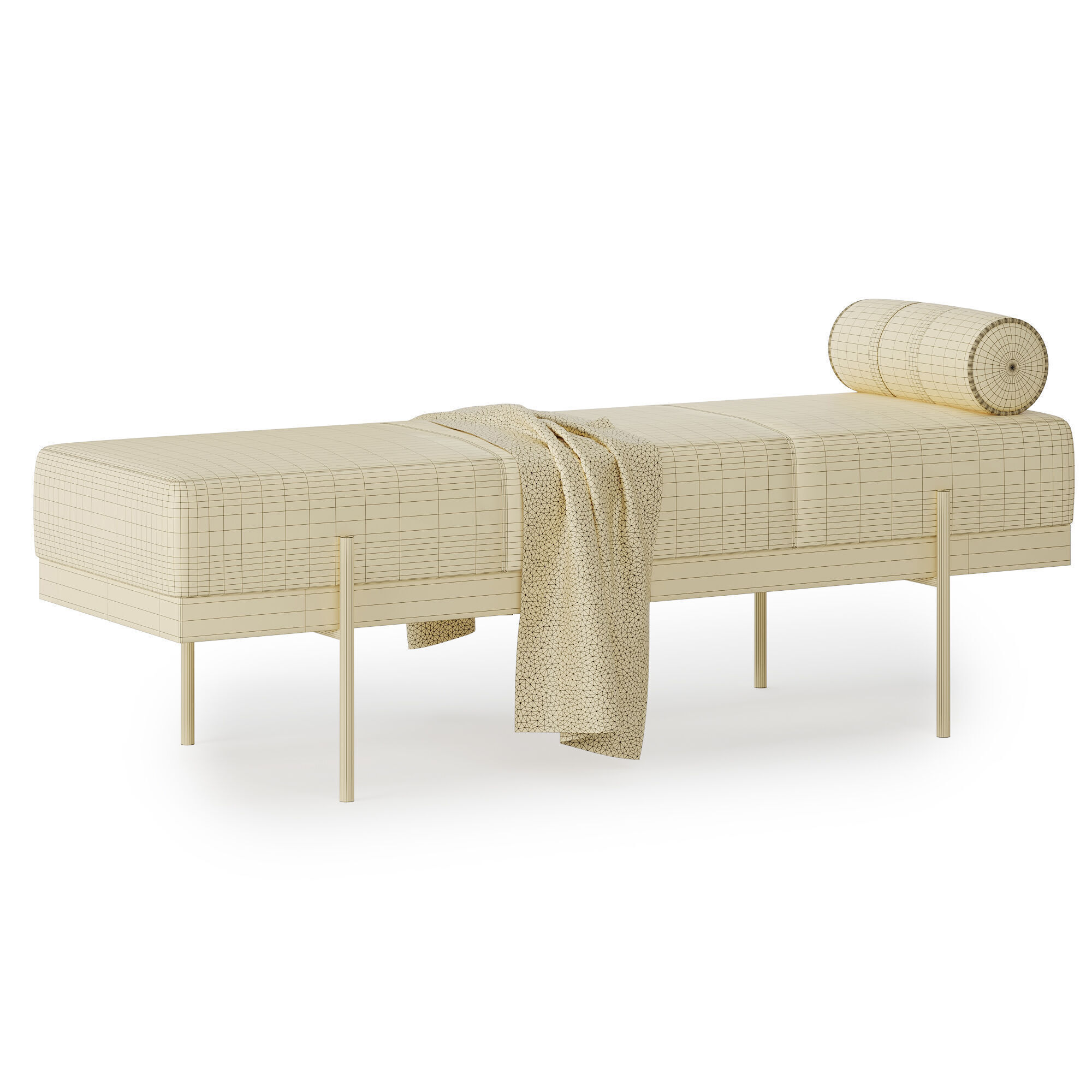 Leary Bench 3D model_4