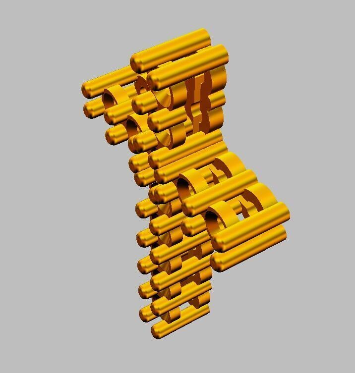 Diamond Cross Pendant 3D print model_13