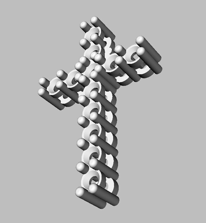 Diamond Cross Pendant 3D print model_15