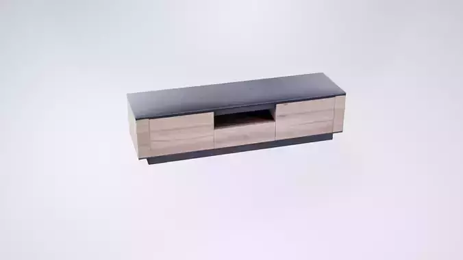 Low Poly TV Stand - Minimalist Media Console for Interior 