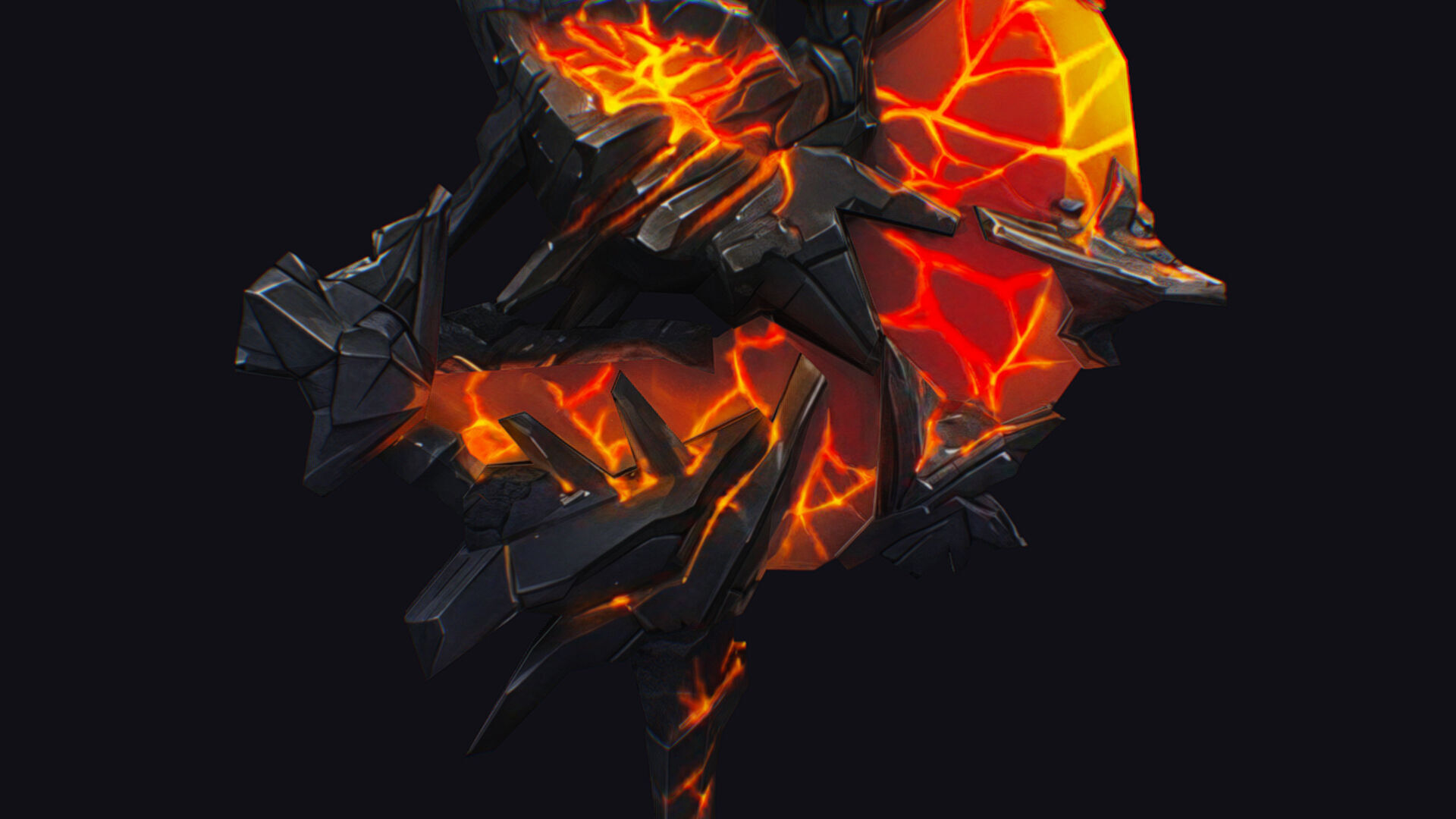 Axe Twohanded Large Mace Weapon Cutting Fantasy Melee Hatchet Low-poly 3D model_13