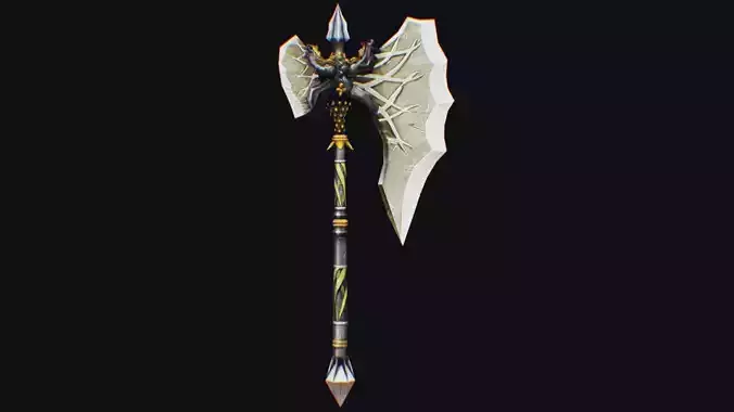 Axe Pickaxe Pike Cutting Hatchet Weapon Halberd Fantasy Bill 