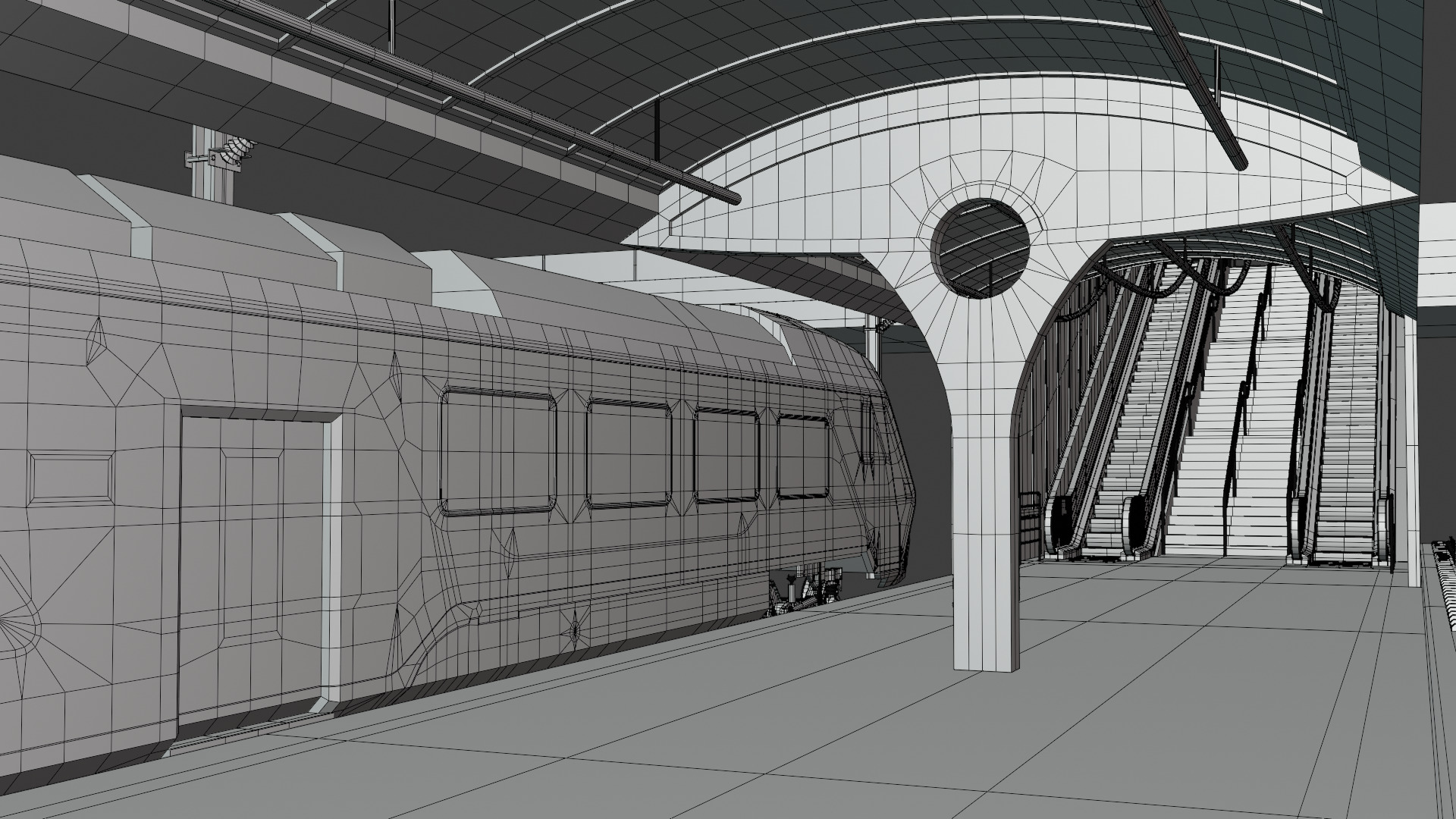 Station with Hitachi HTR 412 III 3D model_6