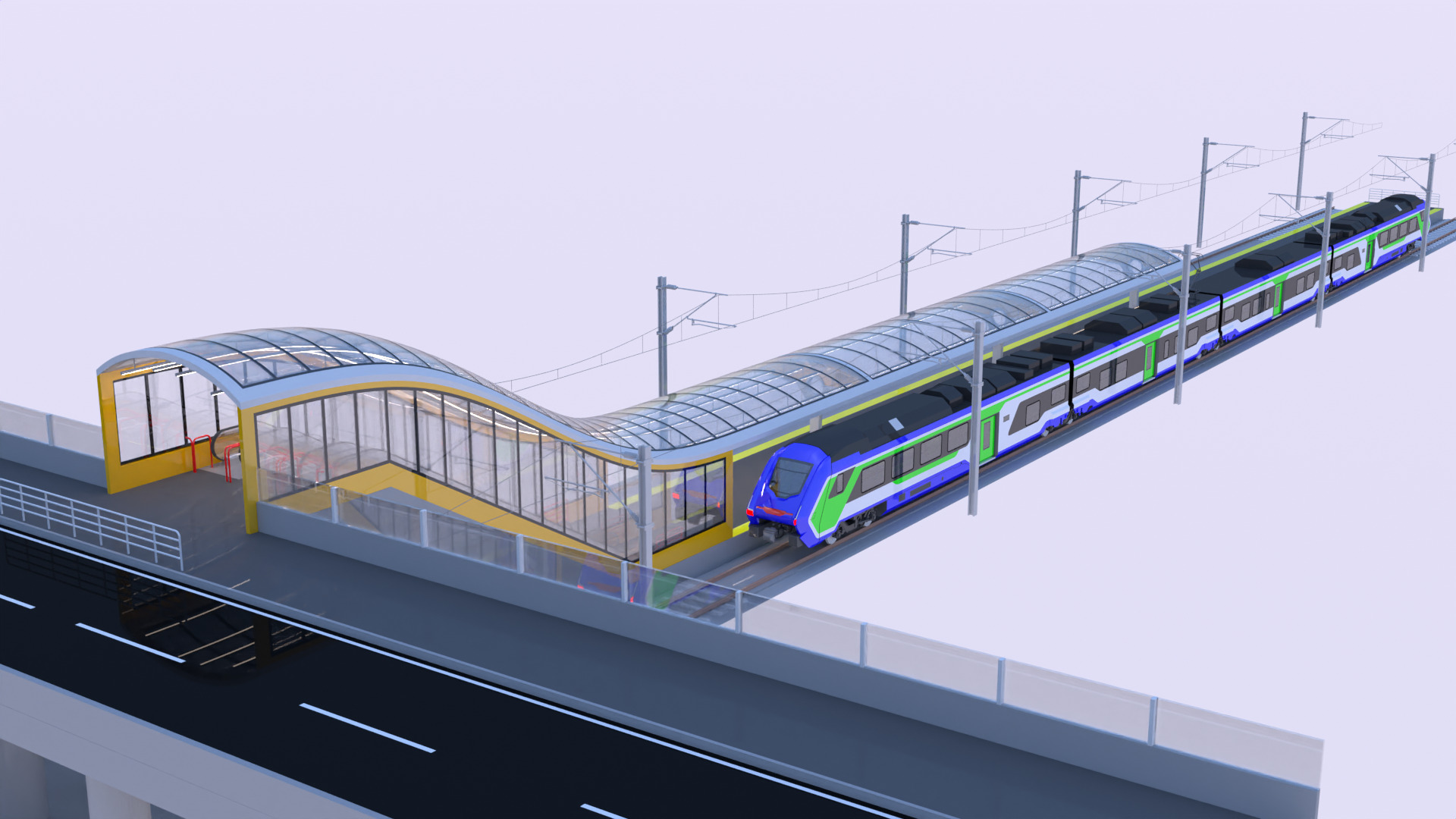 Station with Hitachi HTR 412 III 3D model_3