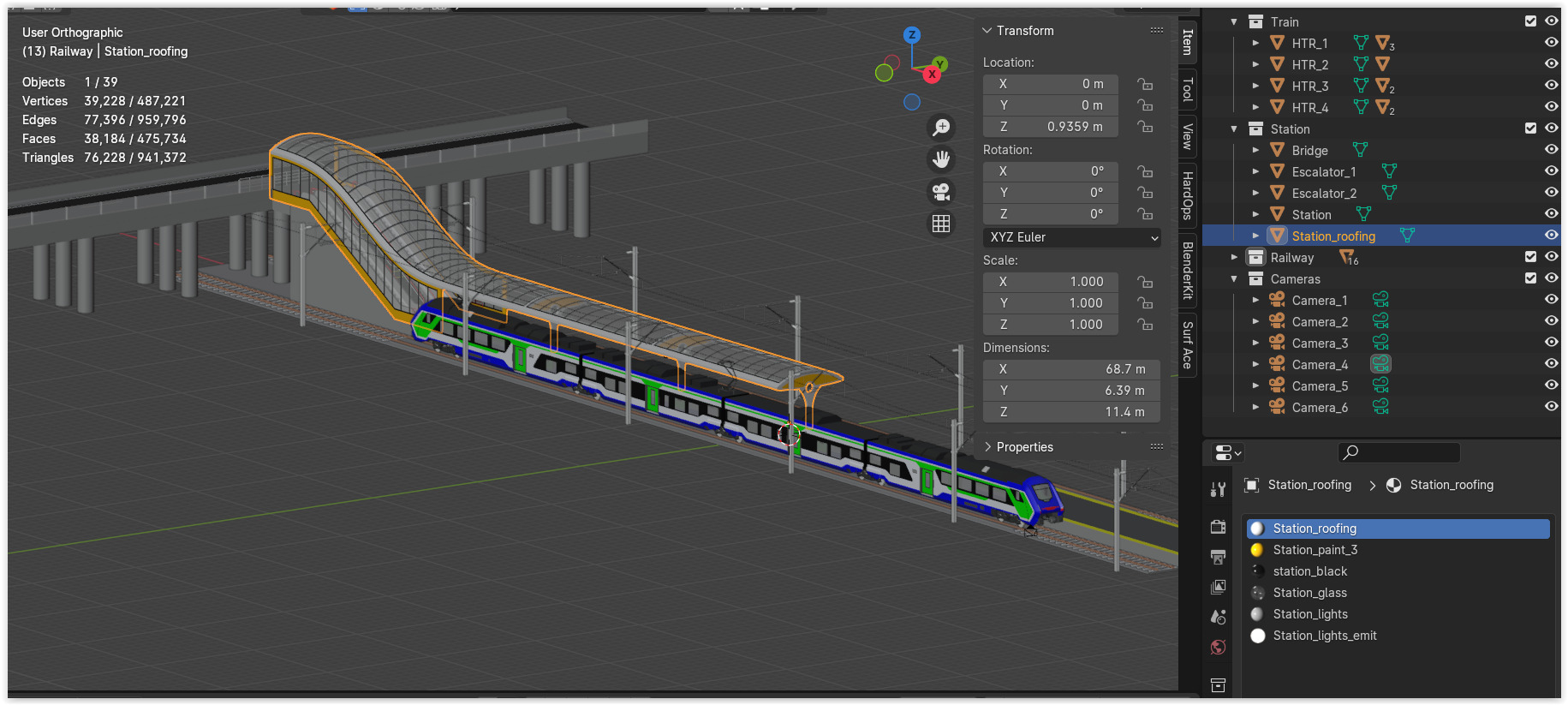 Station with Hitachi HTR 412 III 3D model_10