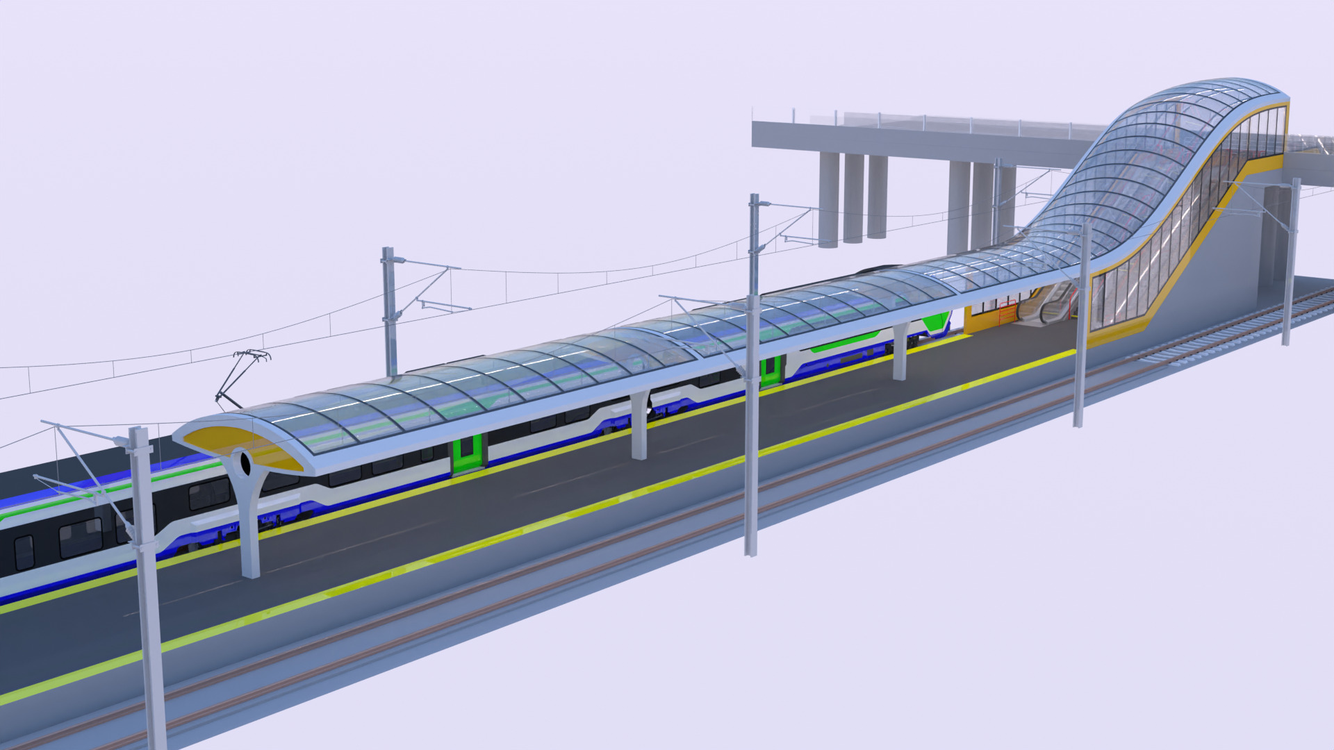 Station with Hitachi HTR 412 III 3D model_8