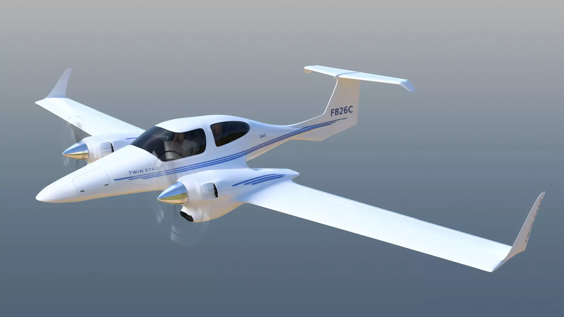 Diamond DA42 Twin Star 3D model_0