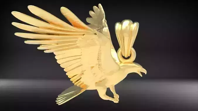 American Winged Eagle Pendant