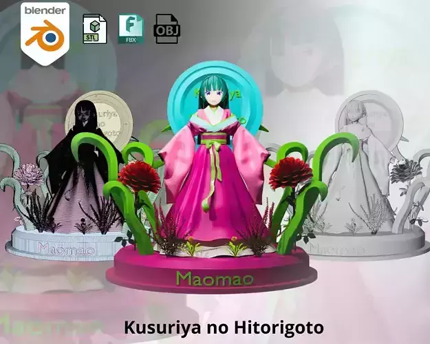 Maomao Kusuriya no Hitorigoto 3D Anime Character Model