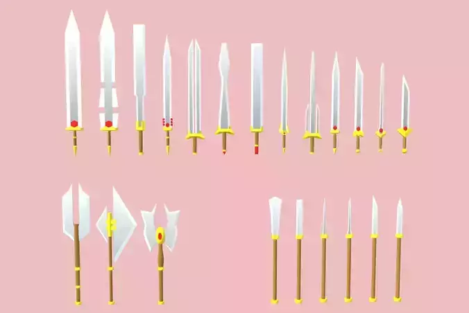 Low-Poly Melee Weapons Pack