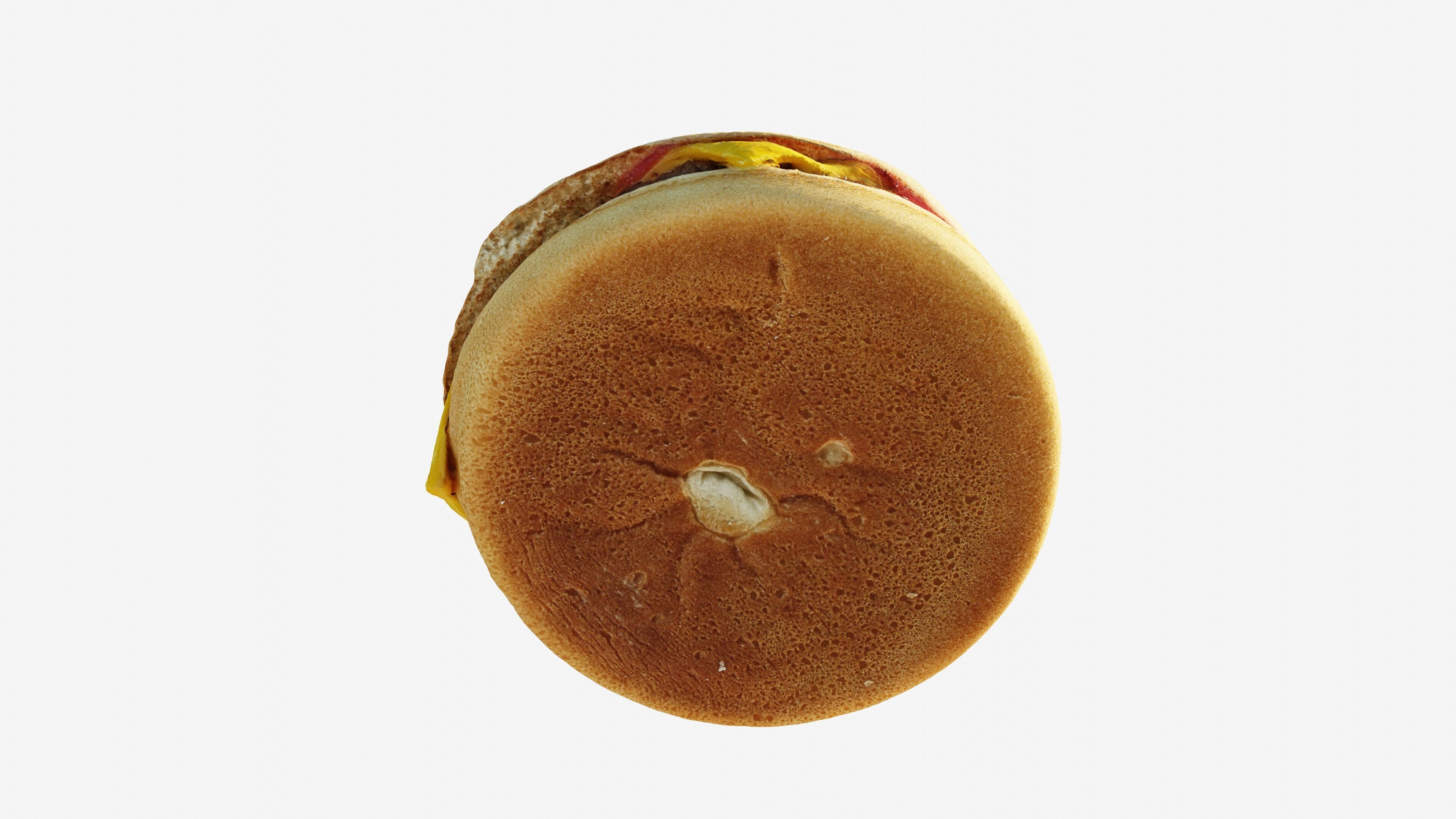 Scanned cheeseburger Low-poly 3D model_5
